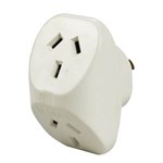 ITALPLAST POWER DOUBLE ADAPTOR WHITE