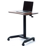 INFINITY PNEUMATIC LECTURN DESK WITH CASTORS 700 X 480MM BLACK