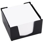ITALPLAST MEMO CUBE HOLDER WITH PAPER BLACK