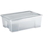 ITALPLAST STORAGE MODULAR STORAGE BOX WITH LID 10 LITRE GRAPHITE