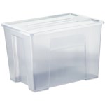 ITALPLAST STORAGE MODULAR STORAGE BOX WITH LID 20 LITRE GRAPHITE
