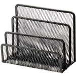 ITALPLAST WIRE MESH LETTER HOLDER SORTER BLACK