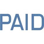 DESKMATE PREINKED MESSAGE STAMP PAID BLUE