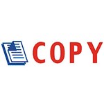 DESKMATE PREINKED MESSAGE STAMP COPY BLUERED