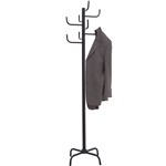 JASTEK 8 HOOK COAT RACK BLACK