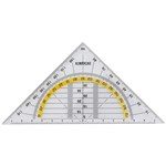 CELCO 2IN1 SET SQUARE AND PROTRACTOR 140MM CLEAR