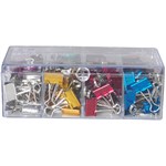 CELCO FOLDBACK CLIP 19MM ASSORTED METALLIC PACK 96