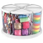 DEFLECTO ROTATING CAROUSEL ORGANISER 6 CONTAINERS