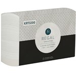 REGAL EXECUTIVE TAD SLIMLINE HAND TOWEL 1 PLY 225 X 210MM PACK 200