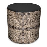 ORANGE DUST SPECTRUM EVA ROUND OTTOMAN 450 X 450 X 450MM DOTS BLACK