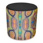 ORANGE DUST SPECTRUM EVA ROUND OTTOMAN 450 X 450 X 450MM ROCK BLACK