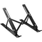 KENSINGTON COLLAPSIBLE ALUMINIUM LAPTOP RISER BLACK