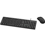 MOKI WIRED USB KEYBOARD AND MOUSE COMBO BLACK
