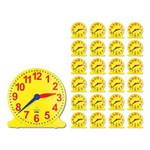 LEARNING CAN BE FUN ANALOGUE CLOCK CLASS SET YELLOWRED
