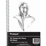 PROTEXT VISUAL ART DIARY WITH PP COVER 110GSM 120 PAGE A5