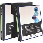 PROTEXT DISPLAY BOOK NONREFILLABLE INSERT COVER 60 POCKET A4 BLACK