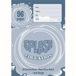 SPLASH BOTANY BOOK PLAINRULED 8MM 60GSM 96 PAGE A4