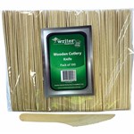 WRITER BREAKROOM ECO WOODEN CUTLERY KNIFE 160MM NATURAL PACK 100