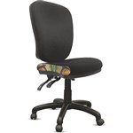 ORANGE DUST ALICE CHAIR HIGH BACK 510 X 490 X 960MM ROCK BLACK