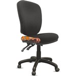 ORANGE DUST ALICE CHAIR HIGH BACK 510 X 490 X 960MM SWAN BLACK