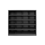 STEELCO PIGEONHOLE SHELVING UNIT 20 COMPARTMENTS 940 X 1000 X 386MM BLACK SATIN