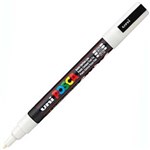 POSCA PC3M PAINT MARKER BULLET FINE 13MM WHITE