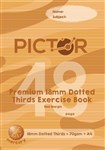 PICTOR PREMIUM EXERCISE BOOK DOTTED THIRDS 18MM 70GSM 48 PAGE A4 MERCURY