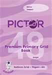 PICTOR PREMIUM A4 48 PAGE PRIMARY GRID 5MM X10MM BOOK 70GSM ASTRONAUT