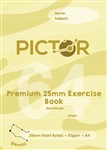 PICTOR PREMIUM A4 64 PAGE EXERCISE BOOK 25MM RULED 70GSM GEMINI