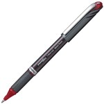 PENTEL BL30 ENERGEL GEL INK PEN 10MM BLACK BARREL RED INK BOX 12