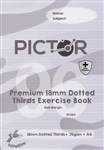 PICTOR PREMIUM PRO A4 96 PAGE PP EXERCISE BOOK DOTTED THIRDS 18MM 70GSM SATELLITE
