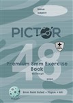 PICTOR PREMIUM PRO A4 48 PAGE PP EXERCISE BOOK 8MM RULED 70GSM