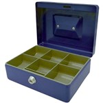 ESSELTE CLASSIC CASH BOX 200 X 150 X 80MM SIZE 8 BLUE