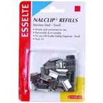 ESSELTE NALCLIP REFILLS SMALL SILVER PACK 50