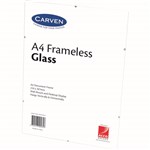 CARVEN FRAMELESS DOCUMENT HOLDER A4 GLASS