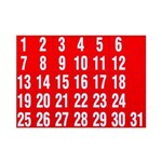 QUARTET DATES SET MAGNETIC WHITE ON RED PACK 31