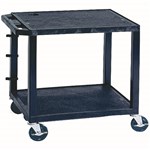 TUFFY UTILITY TROLLEY 2 SHELF BLACK