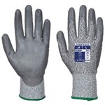 PORTWEST A622 CUT 5 PU PALM GLOVE GREY M