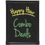 QUARTET LED WRITING BOARD ALUMINIUM FRAME 440 X 330MM BLACK