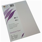 QUILL METALLIQUE PAPER 120GSM A4 MOONSTONE PACK 25