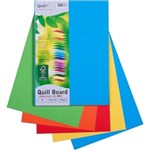 QUILL XL MULTIBOARD 210GSM A4 ASSORTED BRIGHTS PACK 50