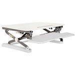 RAPID RISER MEDIUM DESK BASED ADJUSTABLE WORKSTATION 890 X 590MM WHITE