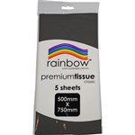 TISSUE PAPER 500mm x 750m 17gsm BLACK PK5 SHEETS