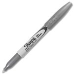 SHARPIE PERMANENT MARKER BULLET FINE 10MM METALLIC SILVER