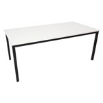 RAPIDLINE STEEL FRAME TABLE 1800 X 750MM NATURAL WHITE