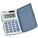 SHARP EL243S POCKET CALCULATOR HARD COVER 8 DIGIT