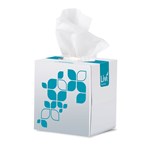 LIVI ESSENTIALS FACIAL TISSUES CUBE HYPOALLERGENIC 2PLY 90 SHEET CARTON 24