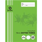 OLYMPIC D2186 EXERCISE BOOK 18MM DOTTED THIRDS 55GSM 64 PAGE 225 X 175MM