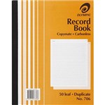 OLYMPIC 706 RECORD BOOK CARBONLESS DUPLICATE 50 LEAF 250 X 200MM