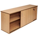 RAPID SPAN CREDENZA SLIDING DOOR LOCKABLE 1800 X 450 X 730MM BEECH